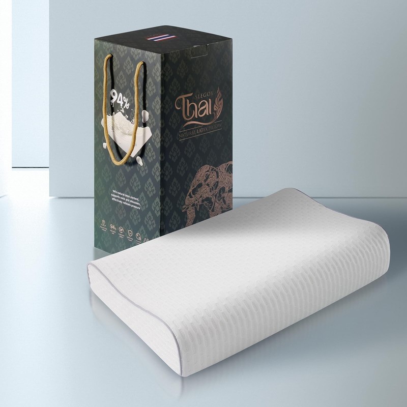 Latex Pillow Features Medium-Soft Latex Foam and Removable ice Silk Pillowcas... gallery