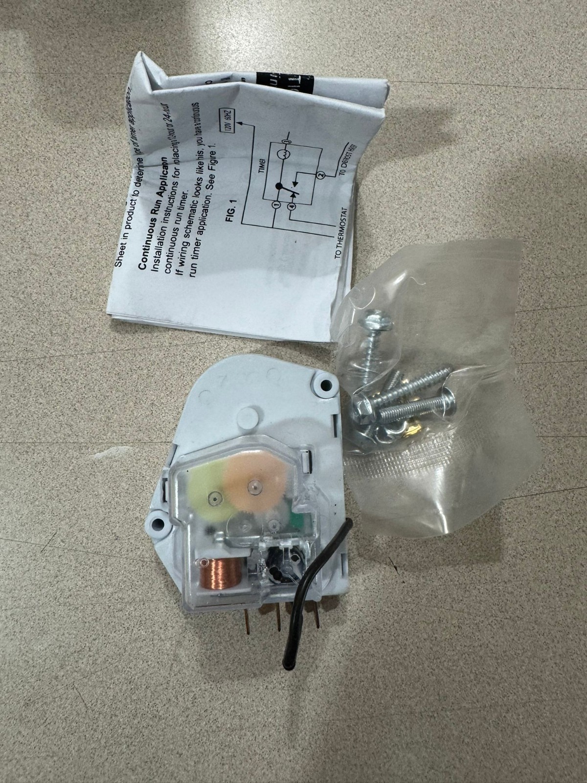 482493, W10822278 Defrost Timer Kit Whirlpool, Kenmore Refrigerator gallery
