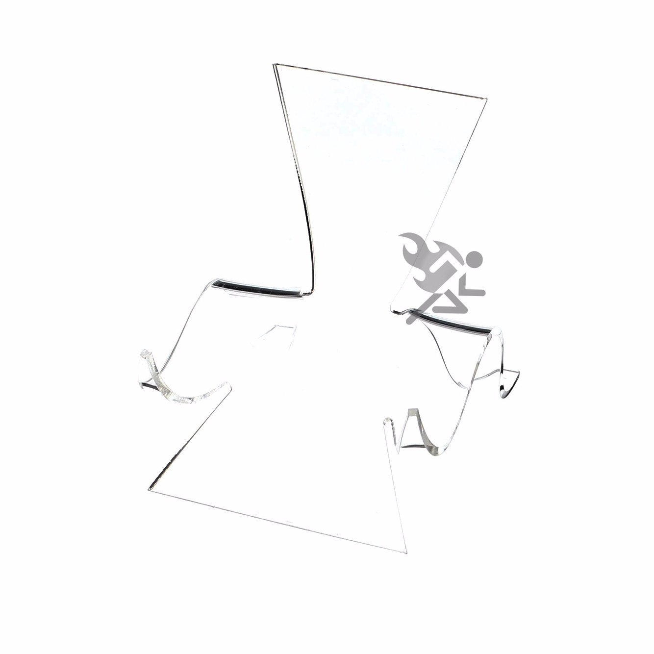 4-5/8" Clear Acrylic High Back Cradle Display Stand Easel w/ Deep Shelf Qty: 6 gallery