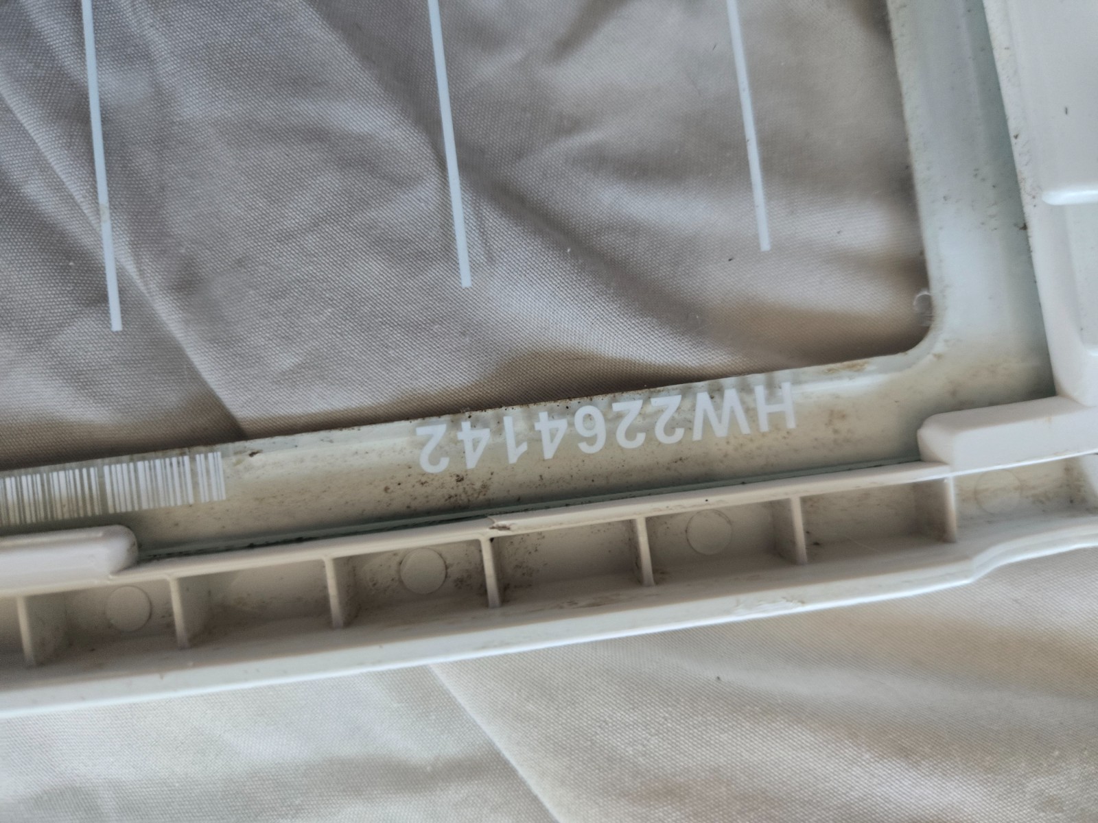 Whirlpool Refrigerator Tempered Glass Shelf w/Plastic Frame Part # 2262688 gallery
