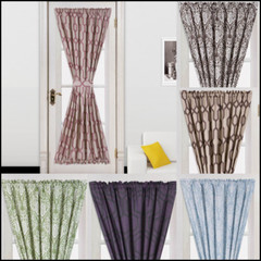 NEW 1PC MIX PATTERN LINED FRENCH DOOR WINDOW PANEL 2 TONE 55″x72″ F’S DESIGNS