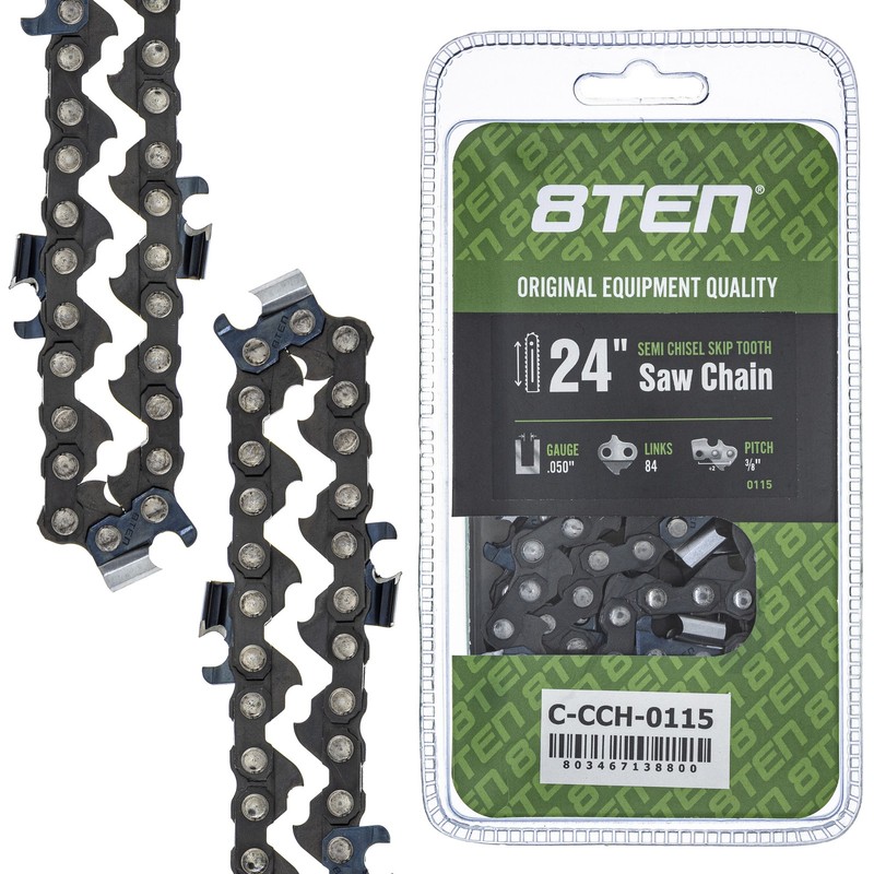 Semi Chisel Skip Tooth Chainsaw Chain 24 Inch .050 3/8 84DL for Stihl Husqvarna gallery