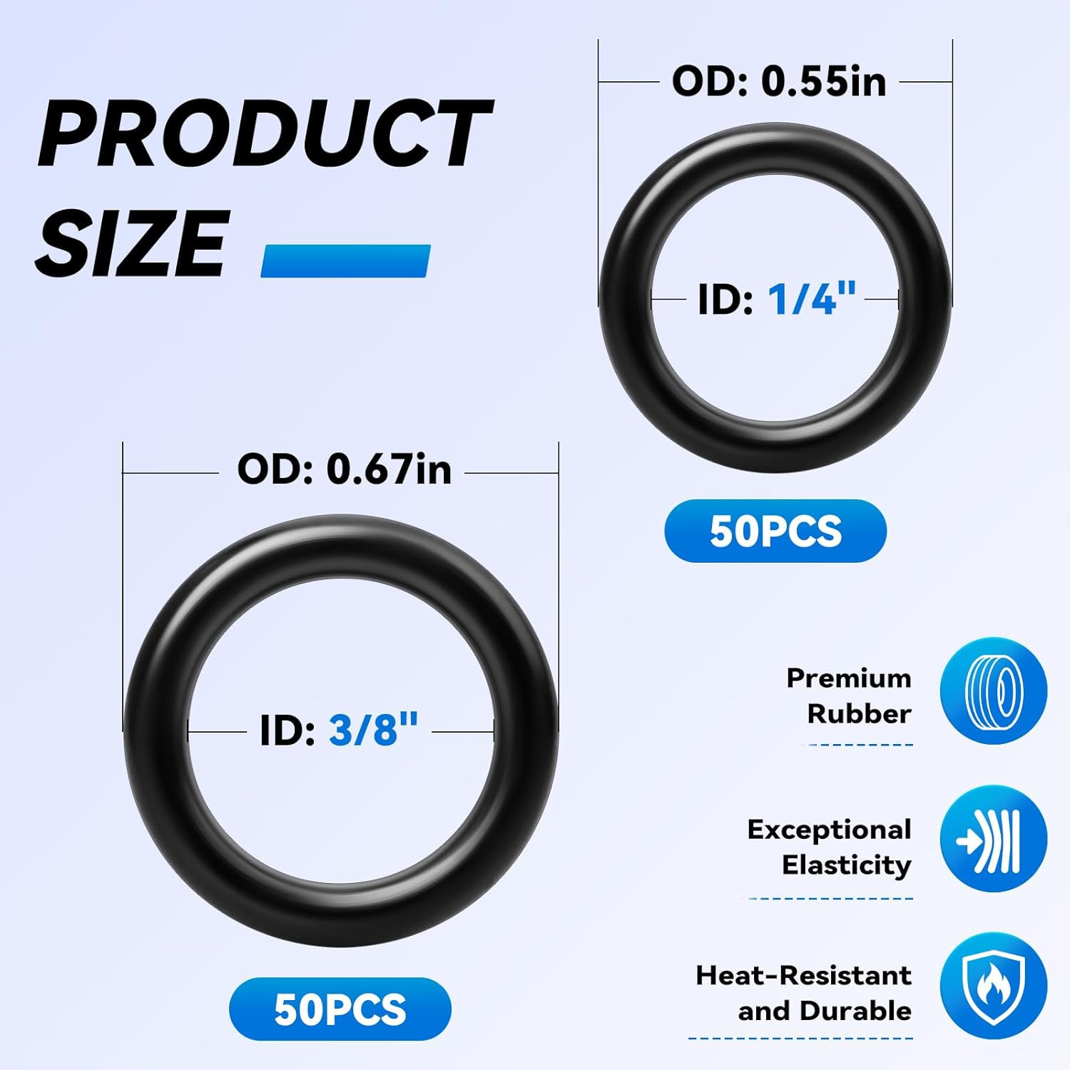 100 Pack O Rings for Sun Joe, Ryobi, Greenworks, Briggs & Stratton, Honda, and M gallery