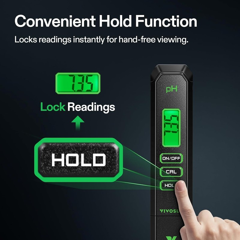 VIVOSUN Digital pH Meter, 0.01pH High Accuracy Pen Type pH Tester for Hydroponic gallery