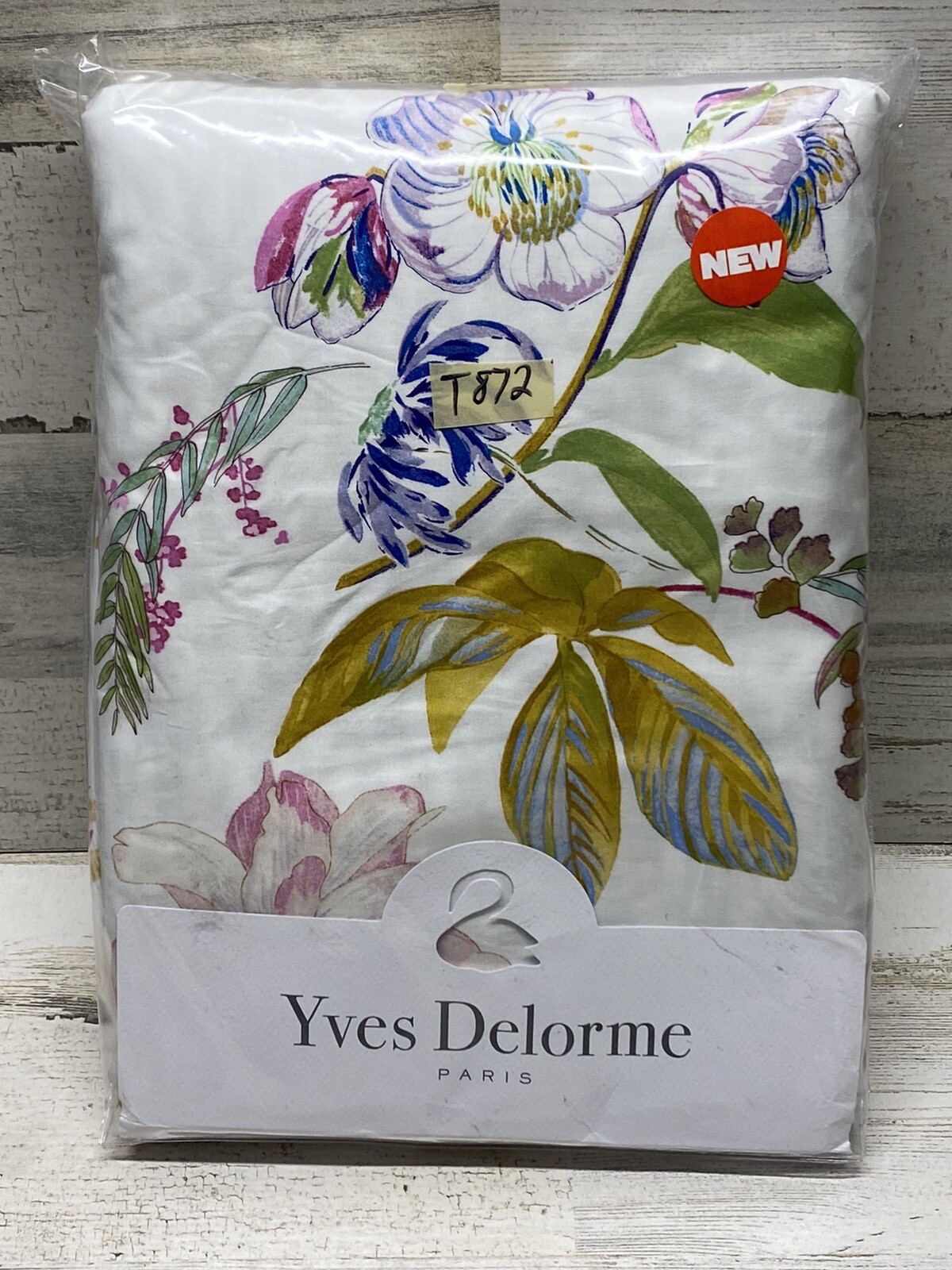 Yves Delorme Flores Full / Queen Duvet Cover 92x92” Multi Color’s $450 New gallery
