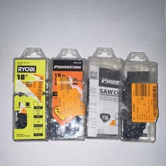 RYOBI 18 in Chainsaw Chain Replacement Loops RY18 / 462 643 Lot of 4