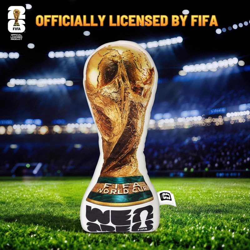 FIFA World Cup 2026 Trophy Plush Pillow 14.5 inch for World Cup 2026 Decorations gallery