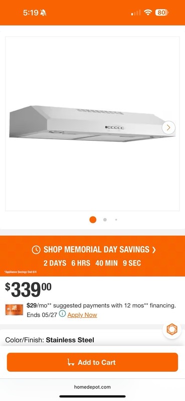 GE 30 in. Over the Range Convertible Range Hood with Light in Stainless Steel gallery