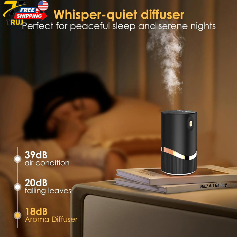 Waterless Essential Oil Diffuser Rechargable: Portable Aromatherapy Diffuser For gallery