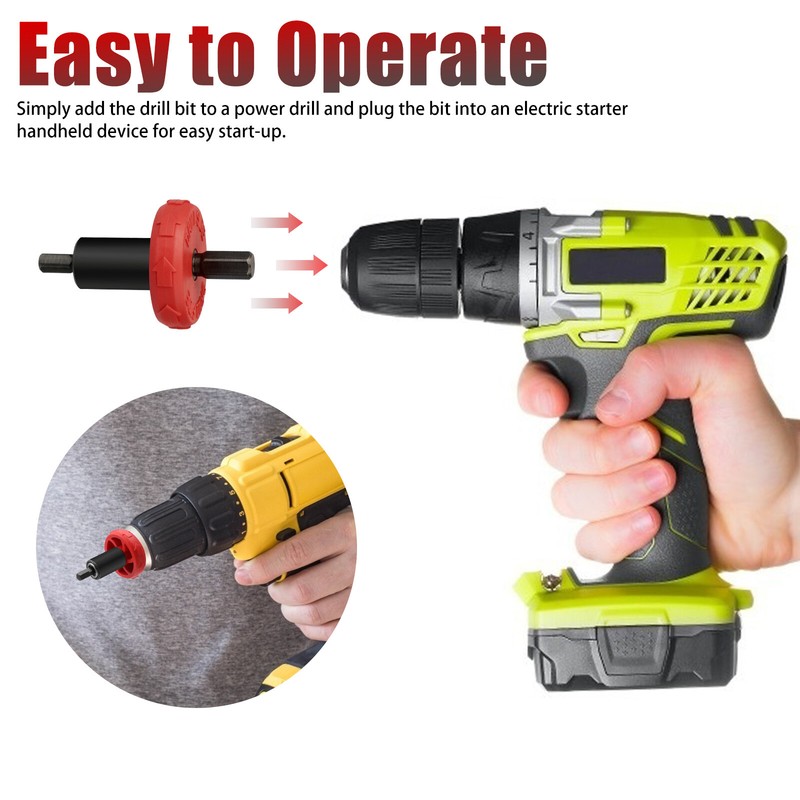 Jump Start Electric Engine Easy Starter Drill Bit Adapter For Troy-Bilt Trimmers gallery