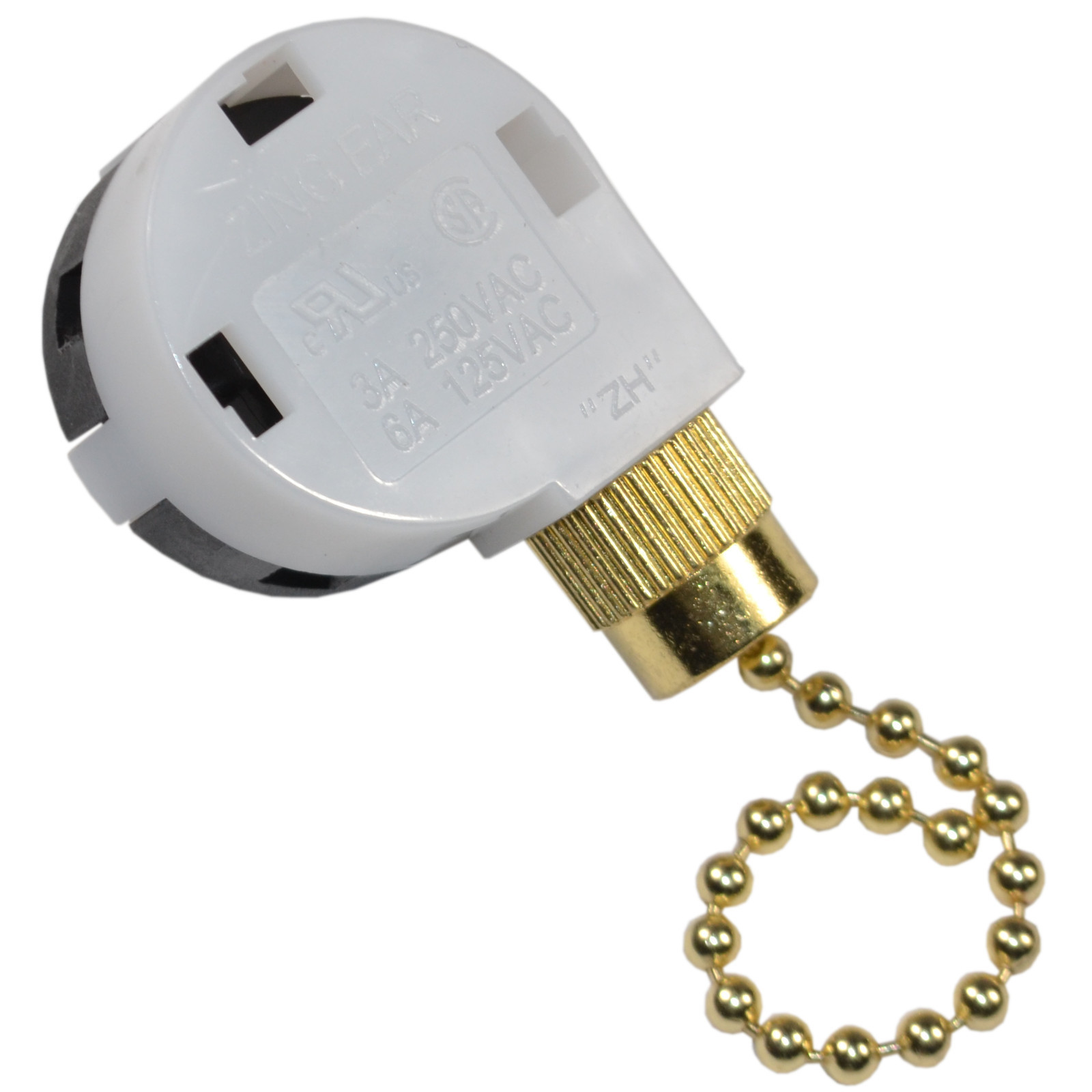 HQRP 3-Speed Ceiling Fan Switch, 4-Wire, Function L-1-2-3, L-2-3, L-1-3, L-1-2 gallery