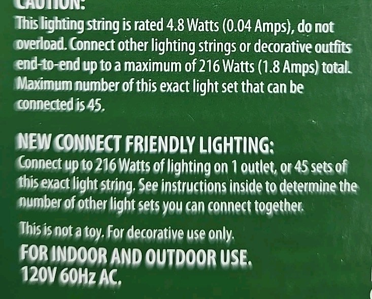 Holiday Time 100 Warm White Mini LED Lights with Green Wire Indoor/Outdoor gallery