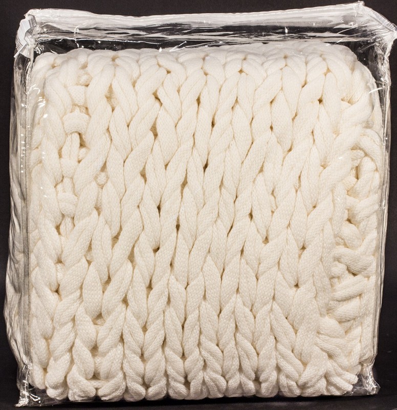 Delray Chunky Cable Knit Throw Blanket Cottage Hand Knitted Bedford Collections gallery
