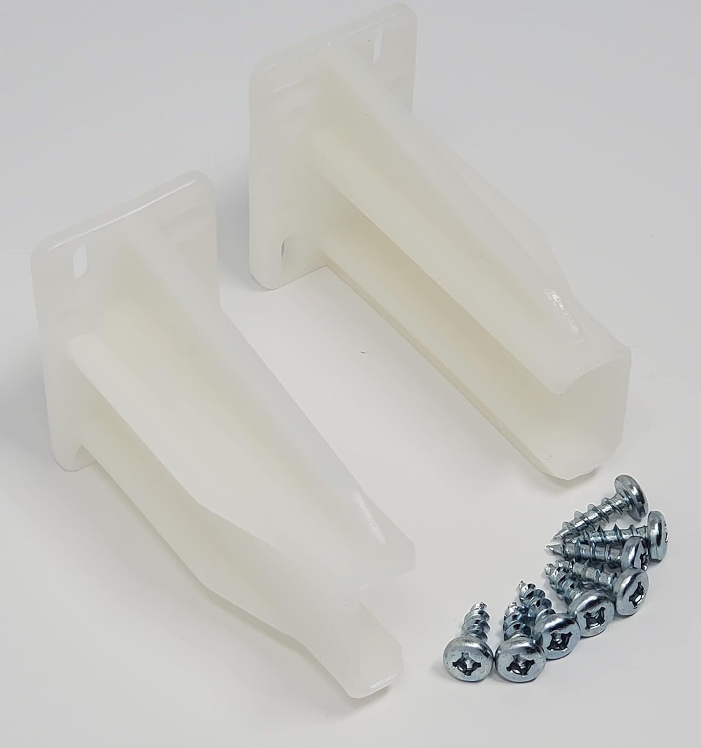 2-Pack White Drawer Slide Rear Socket Blum Euro Cabinet Drawer Slides, Right & L gallery
