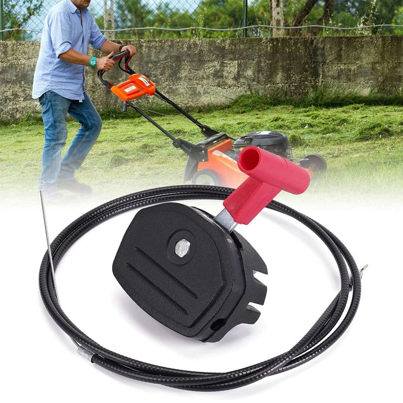 56 inch Throttle Cable with Handle for Push Lawn Mower Control Lever Replacement gallery