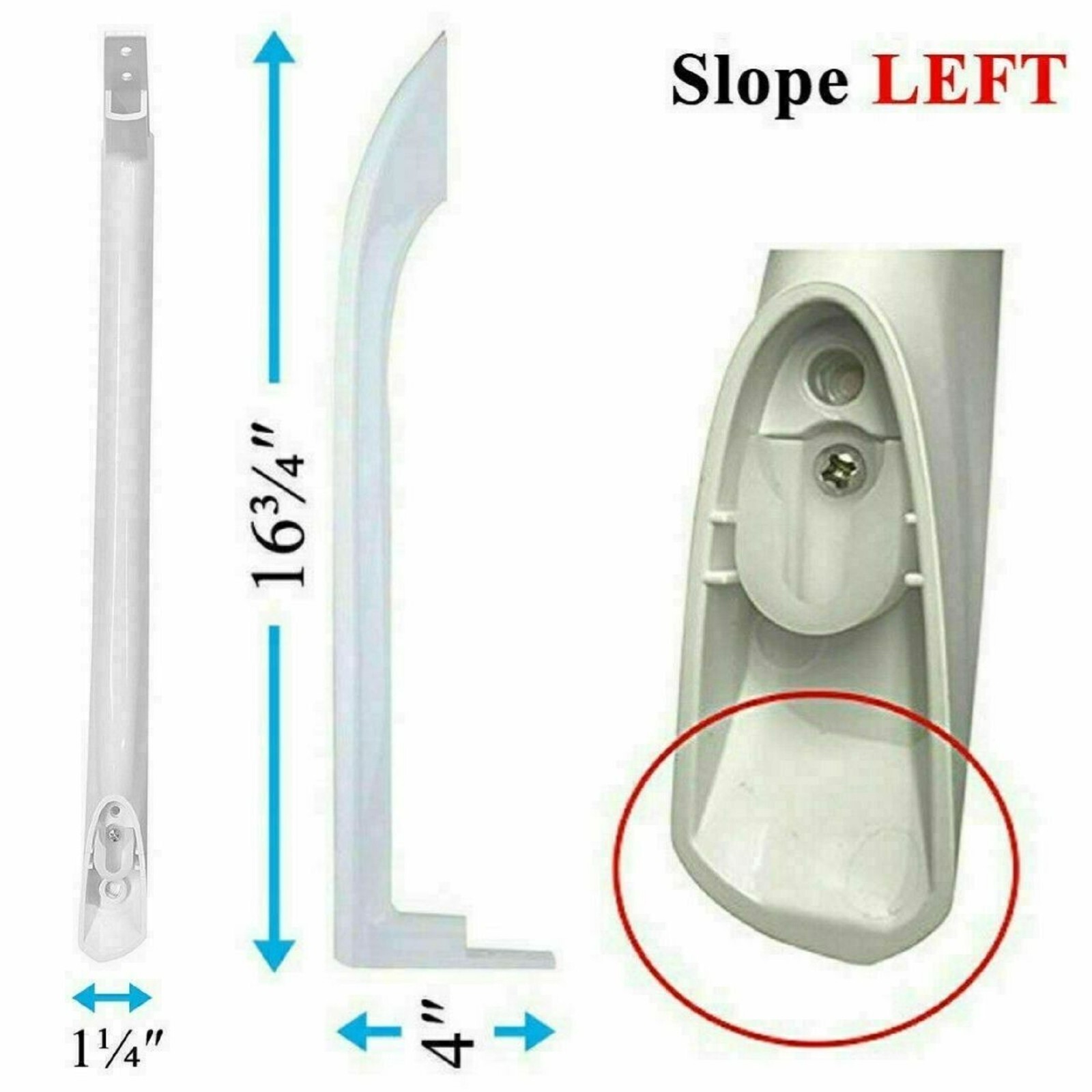 Fridge Door Handle - Frigidaire FFTR1821QW1 FFTR1814QW1 FFTR1814QW0 FFHT2021QW0 gallery