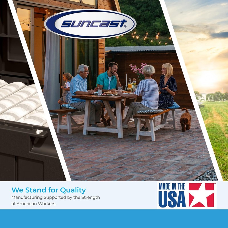 Suncast 33.5-Gallon Capacity Package Delivery Box, Parcel Drop Box with Lock, We gallery