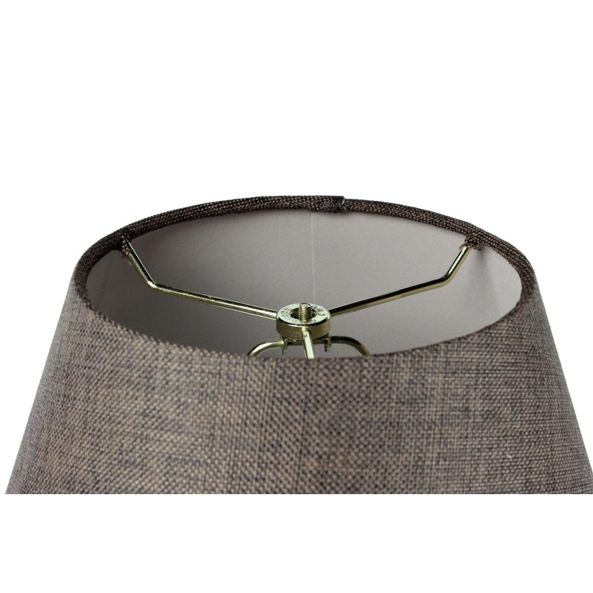 8x16x12 Hard Back Empire Lampshade - Chocolate Burlap gallery