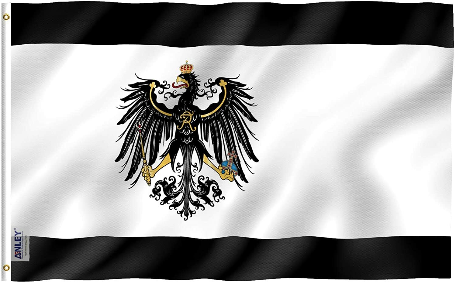 Anley Fly Breeze 3x5 Ft Prussian Flag - German Kingdom of Prussia Flag Polyester gallery