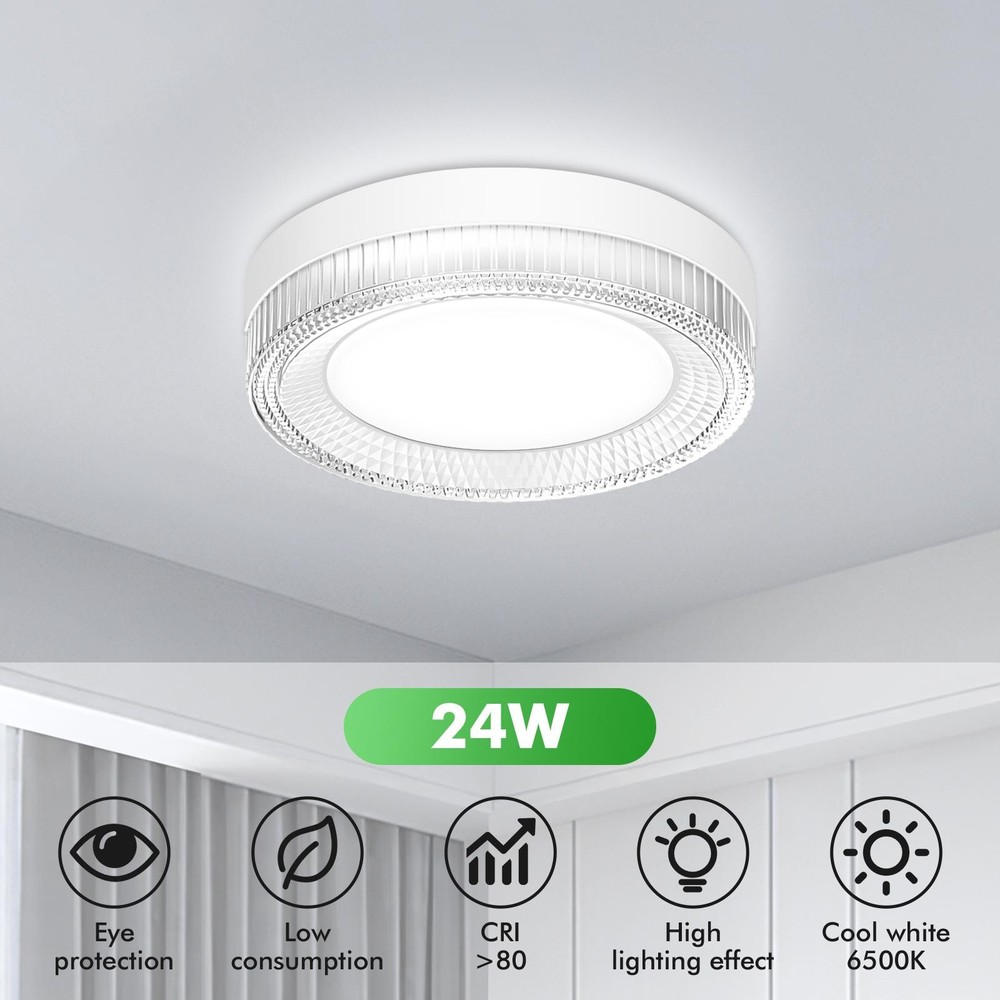 24W 36W 48W LED Ceiling Down Light Thin Flush Mount Kitchen Lamp Home Fixture