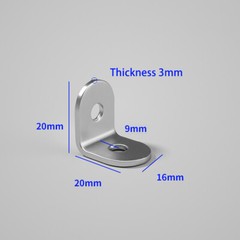 304 Stainless Steel Right Angle Bracket Corner Brace Joint Shelf Support L-Shape