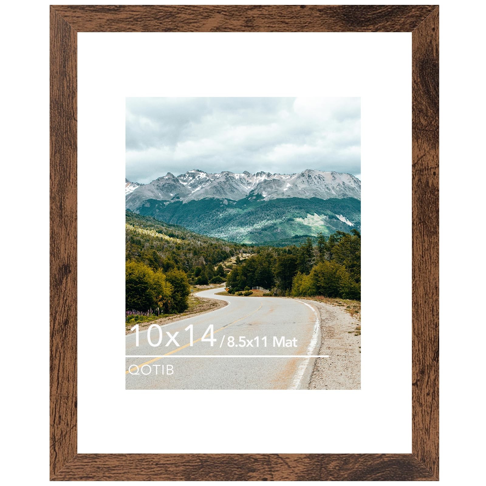 QOTIB 10x14 Picture Frame Deep Brown for 30 x 40cm Diamond Art Painting, Wood... gallery