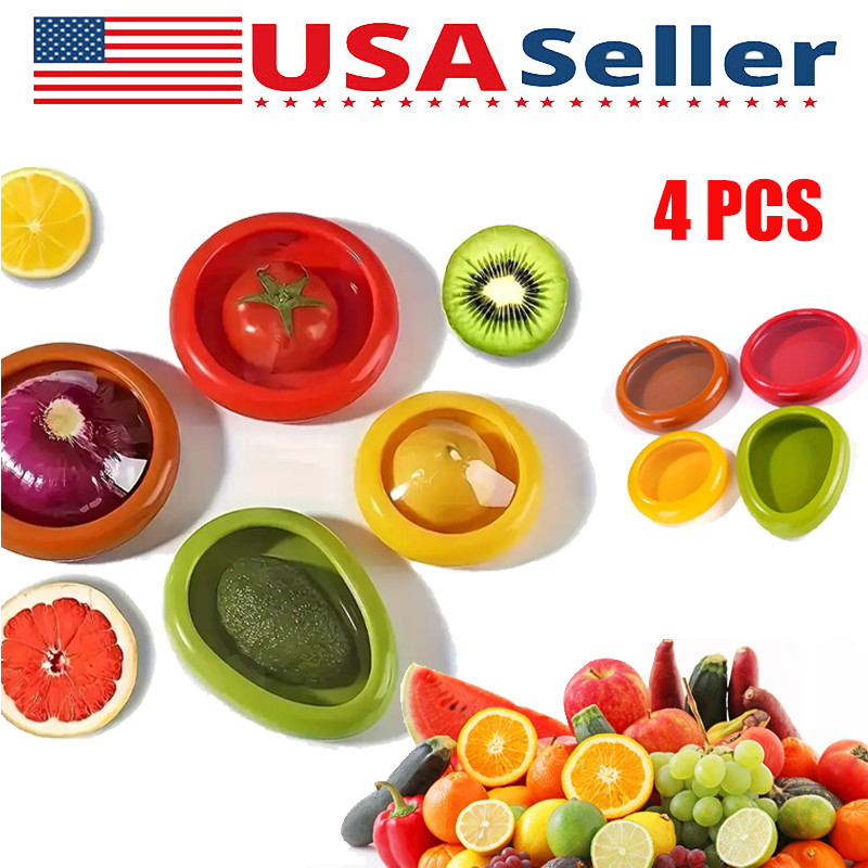 4 Pcs Vegetable And Fruit Food Fresh Keeping Box Avocado Keeper Onion Storager gallery