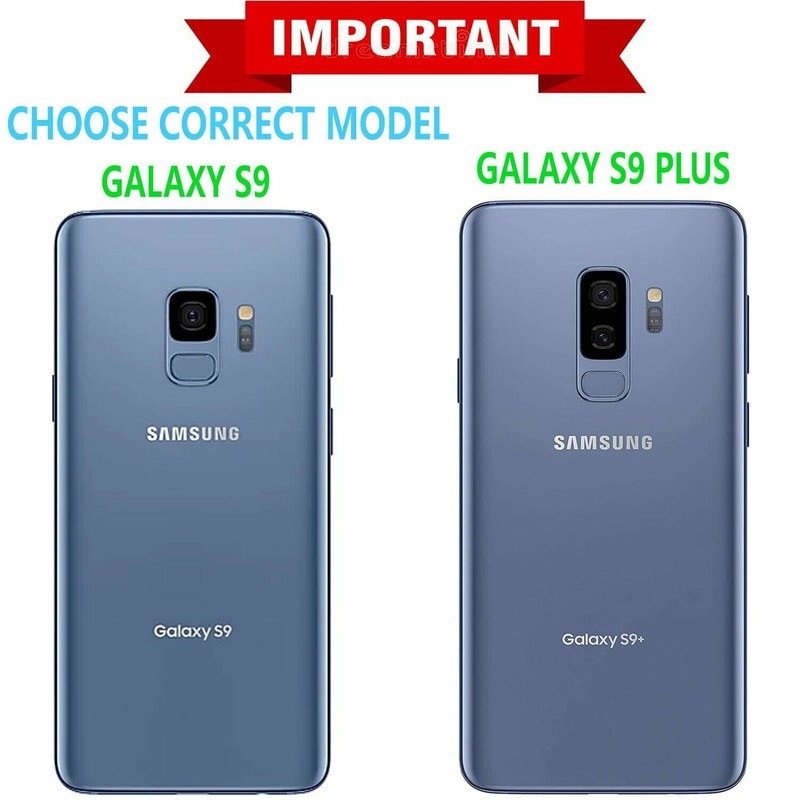 For Samsung Galaxy S9 / S9 Plus Phone Case Kickstand + Tempered Glass Protector gallery