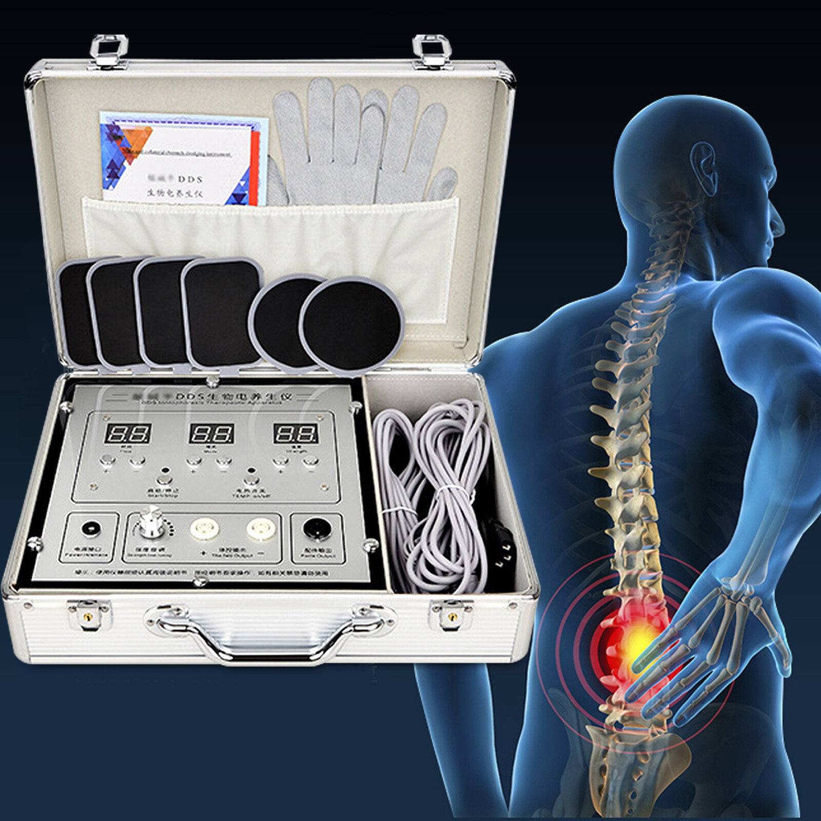 DDS Bio Electric Massager Meridian Electrotherapy Massage Body Machine 110V gallery