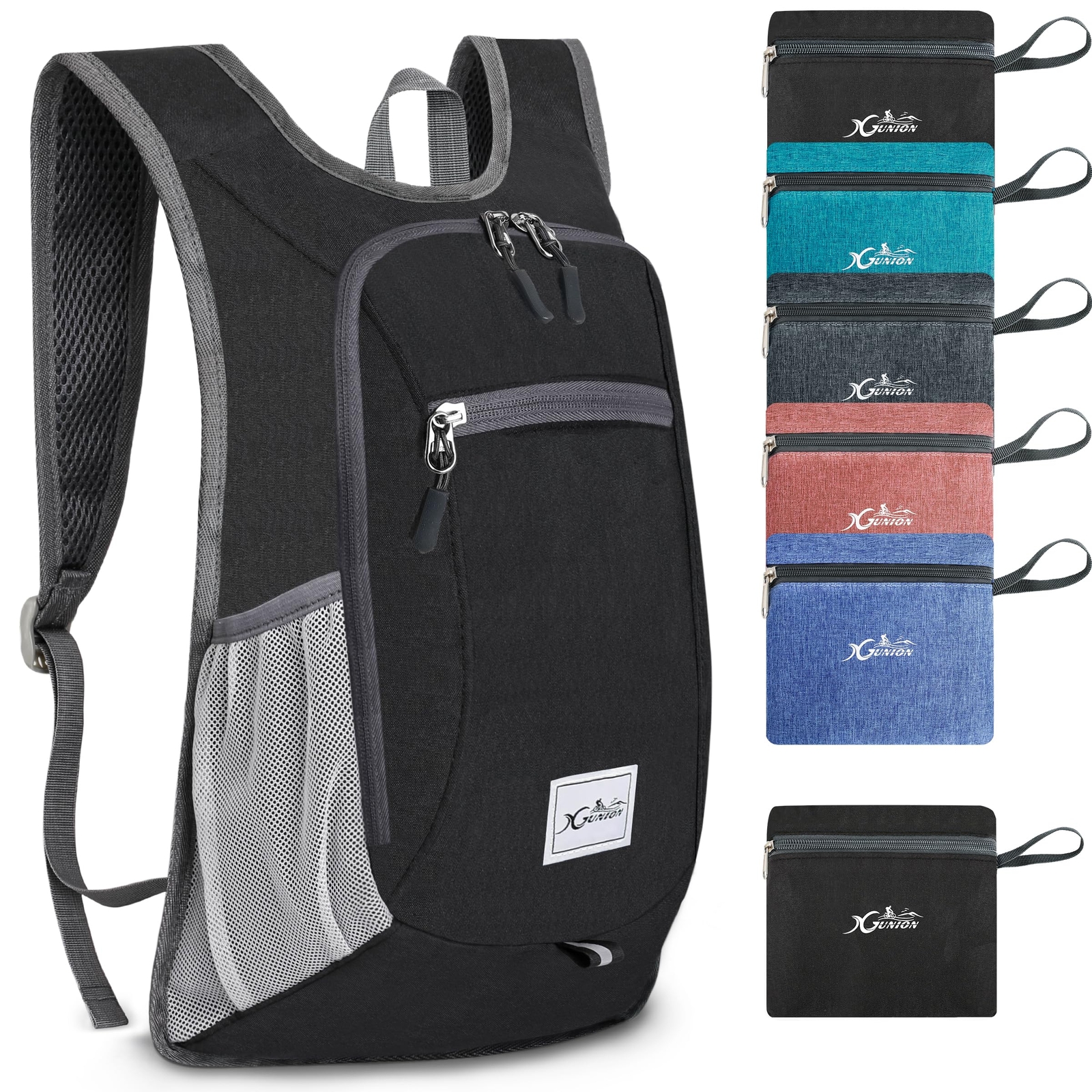 Small Travel Backpack 10L Lightweight Foldable Packable Camping Black