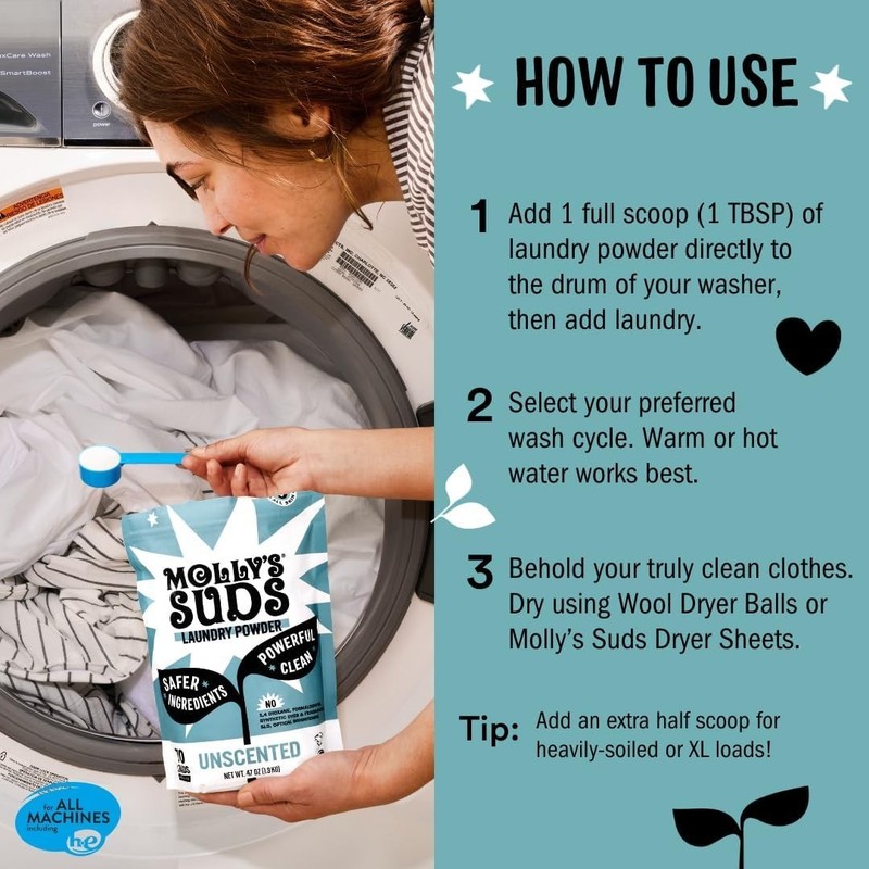 Molly's Suds Original Laundry Detergent Powder | Clean Laundry Detergent Powder gallery
