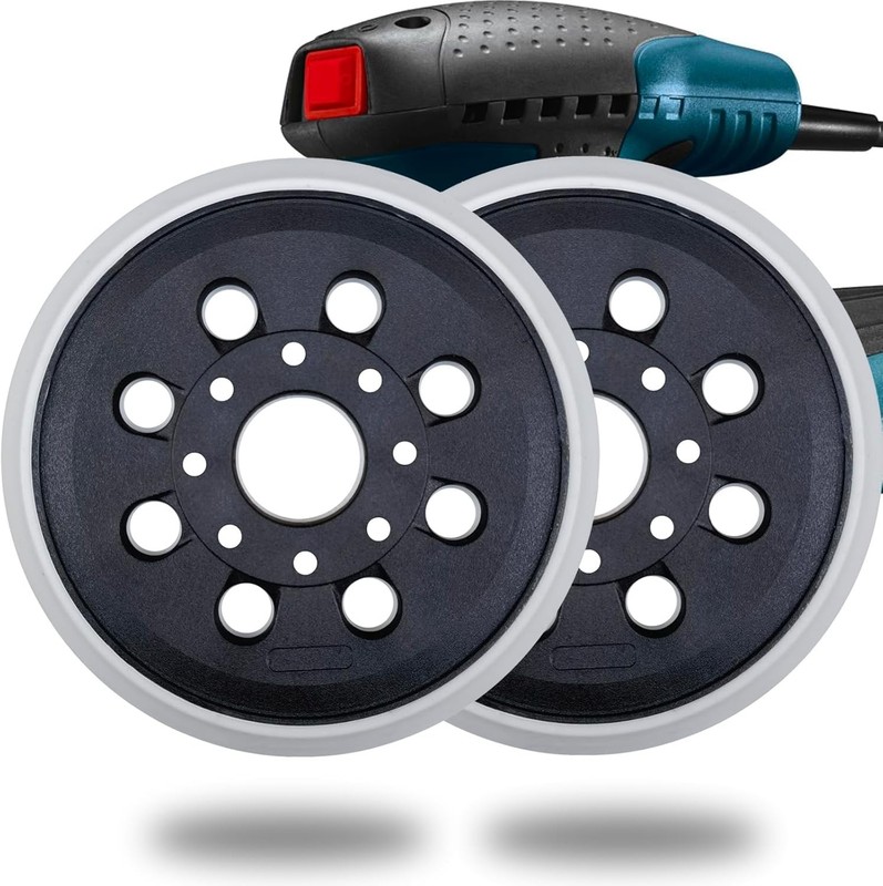 2 Pack 5 Inch 8 Hole Hook & Loop Replacement Sander Pad for 5" Bosch ROS20VS, gallery