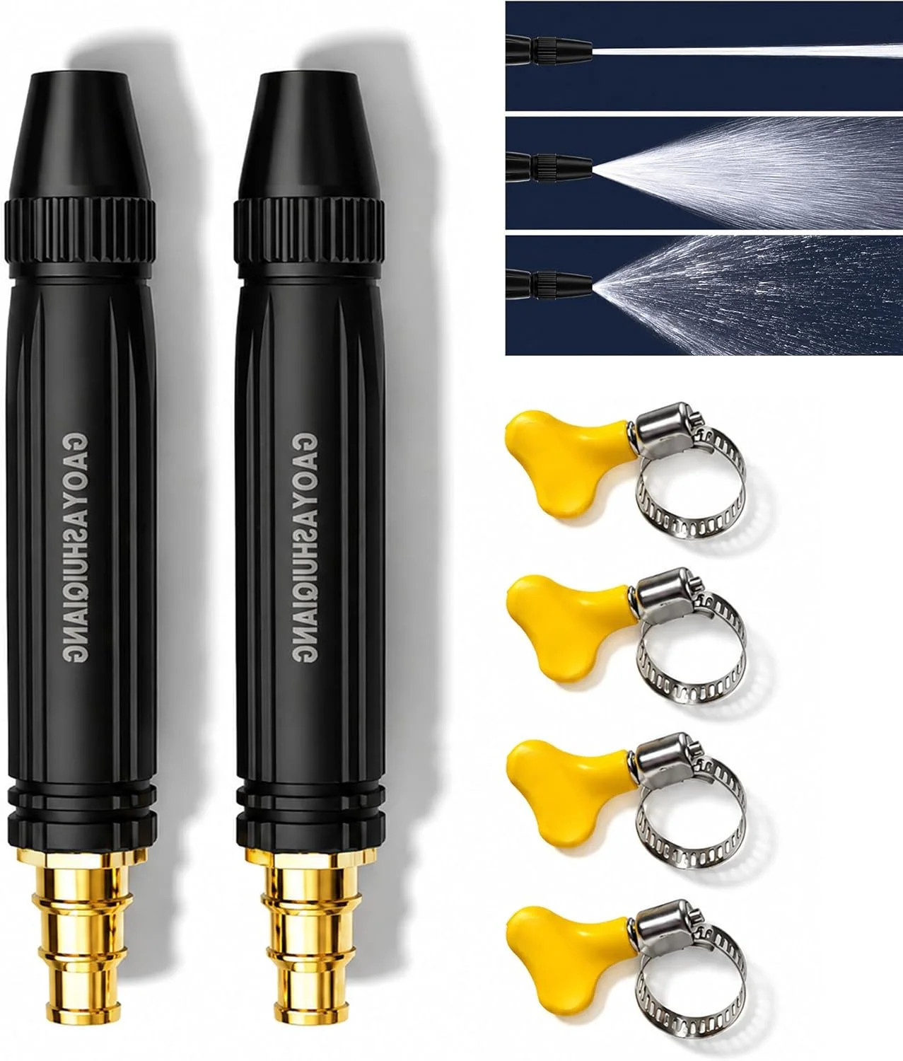 2026 New Jet Nozzle Power Washer for Garden Hose-Fit ID 11-16mm Tubing, High Pre gallery