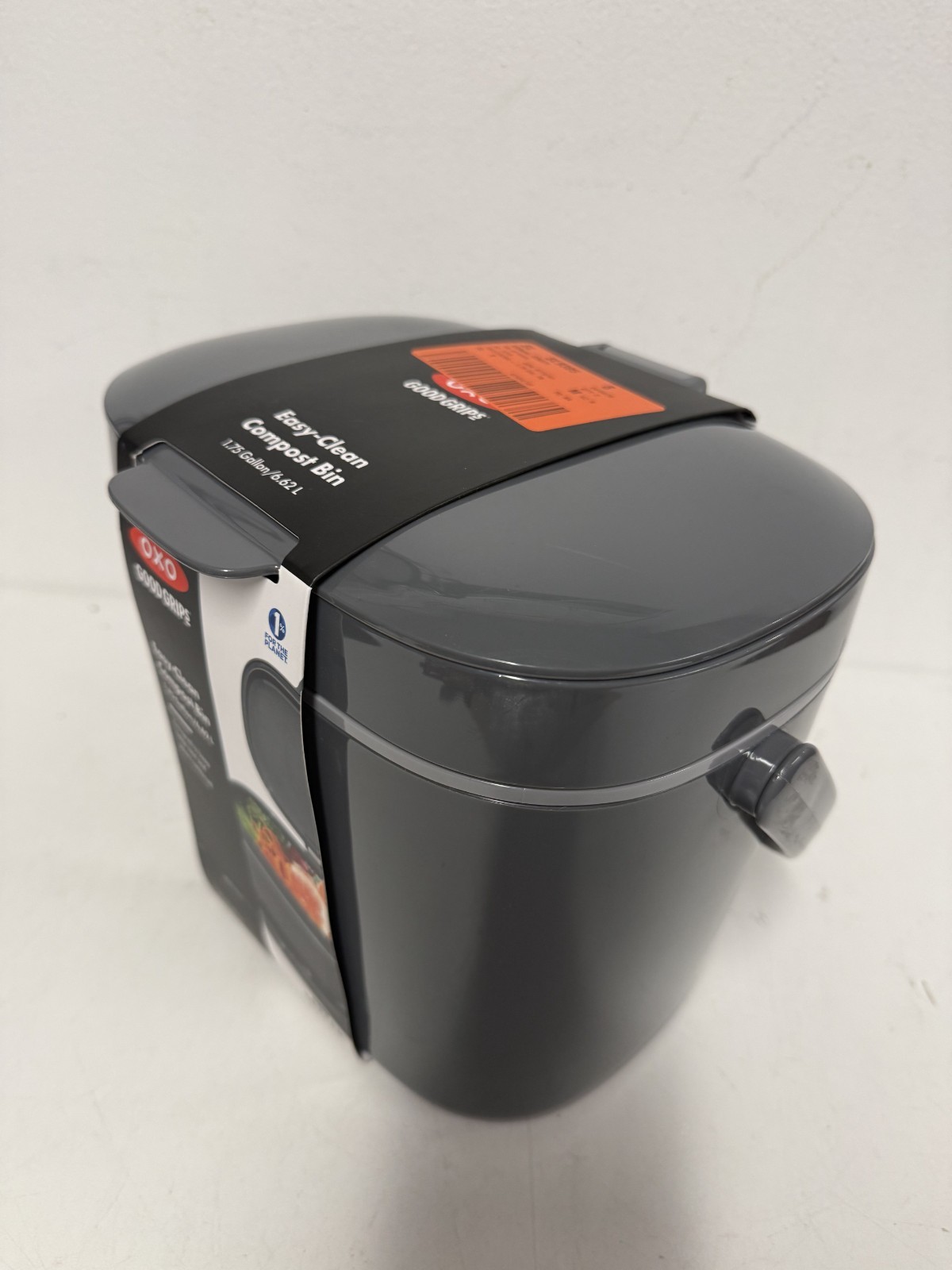 OXO Easy-Clean Compost Bin 1.75 Gallon Gray Kitchen Countertop - 13294600 gallery