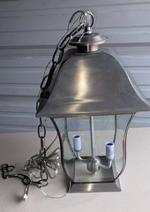 2 Light Solid Brass Outdoor Hanger 4975