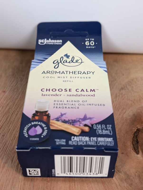2 Pack Glade Cool Mist Diffuser Oil Refill Choose Calm Lavender+Sandalwood 0.56 gallery