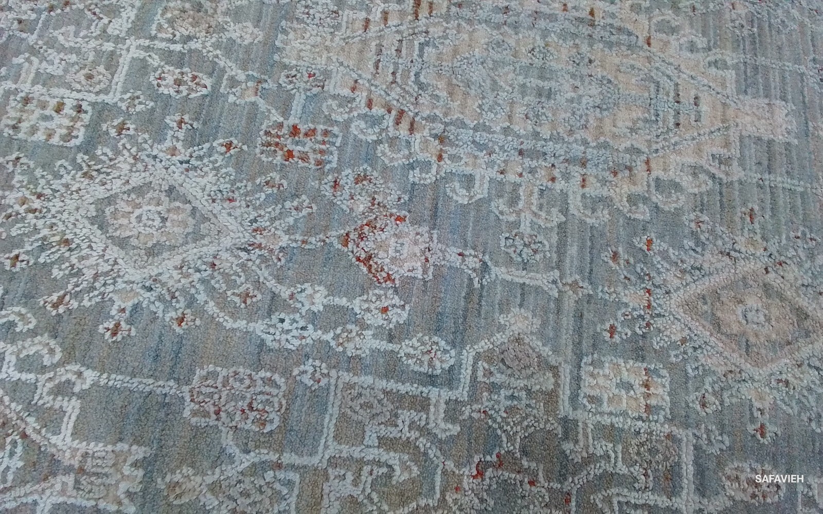 GREY / BLUE RUST 5'-0" x 8'-2" Back Stain Rug Reduced Price 1172759701 MRM322F-5 gallery