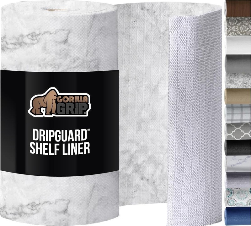 Versatile Marble Shelf Liner 12x240 - Non-Adhesive, Easy to Clean & Removable gallery