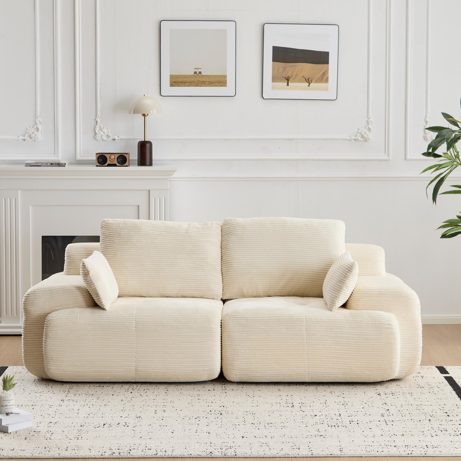 Memory Foam Modular Sofa – Modern Minimalist 2-Seater Lounge Couch gallery