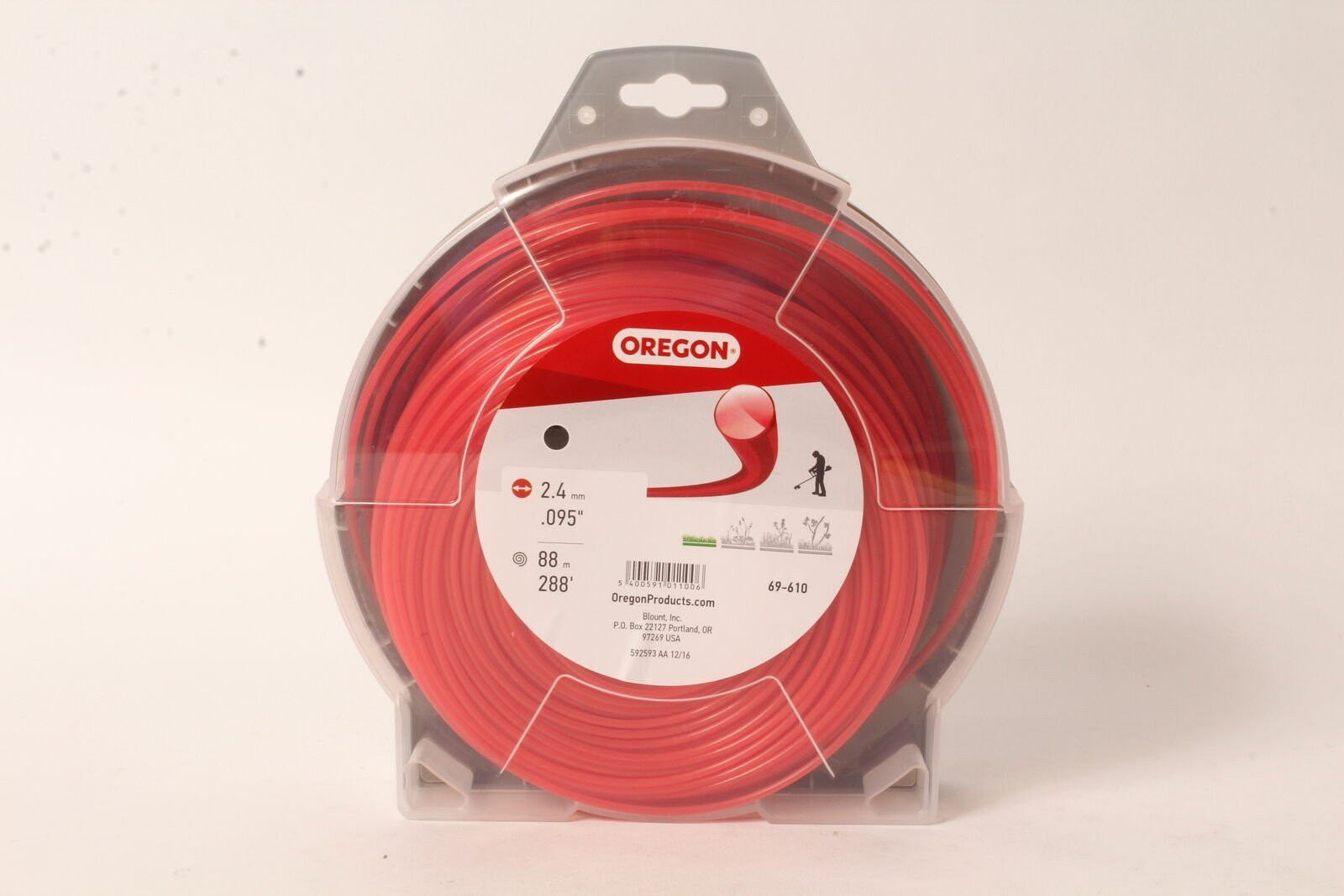 Oregon 69-610 Round Red String Trimmer Line .095 1 Lb Donut 288' gallery