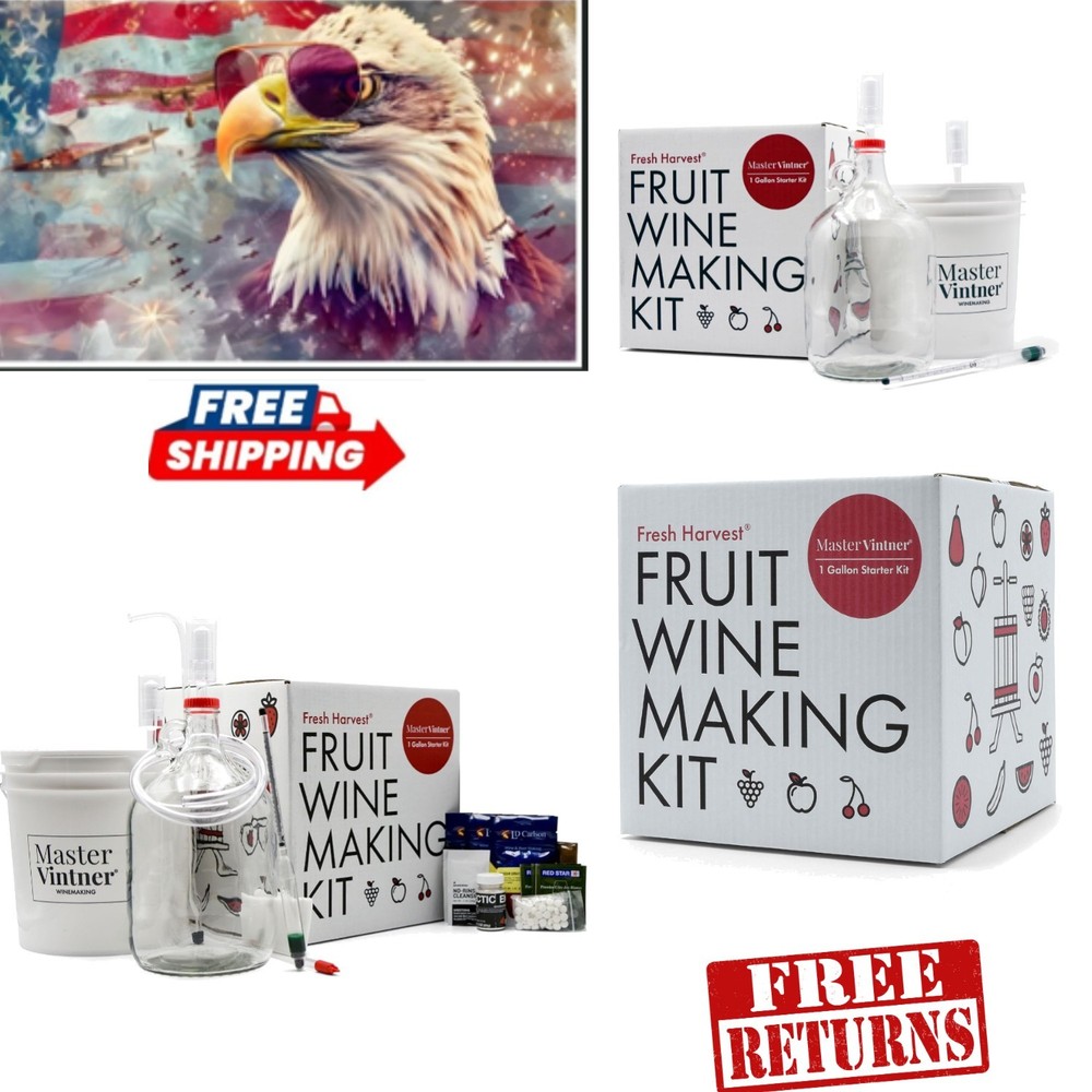 Quick and Engaging Wine Making Experience - One Gallon Fruit Kit for Beginners