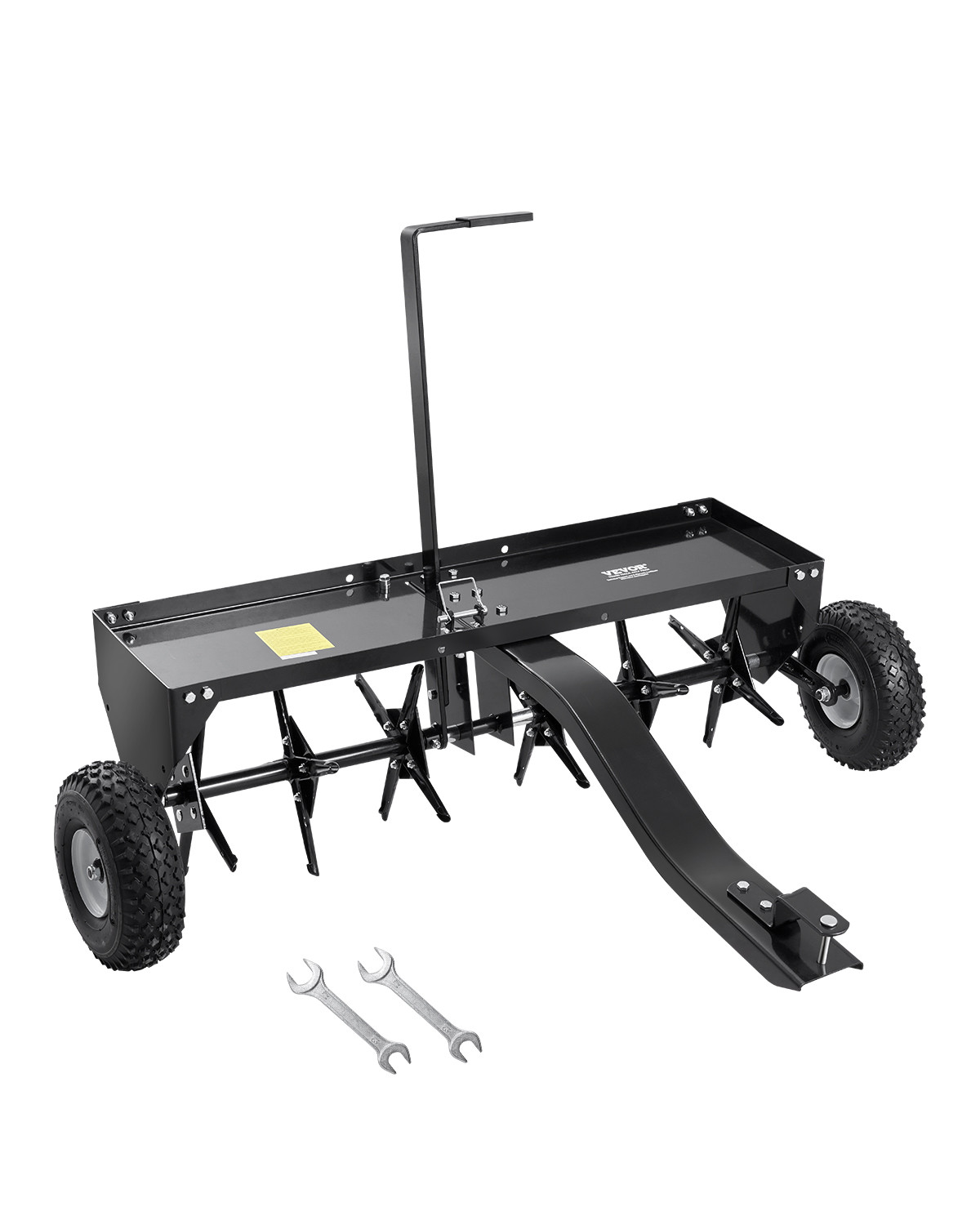 VEVOR 40-Inch Tow Behind Plug Aerator with Universal Hitch Lawn Aerator Behind gallery