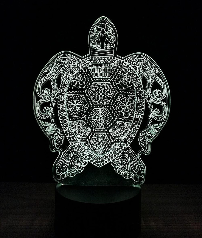 3D Optical Illusion LED Night Light, Boy Girl Kids Baby Sleep Desk Lamp Touch Co gallery