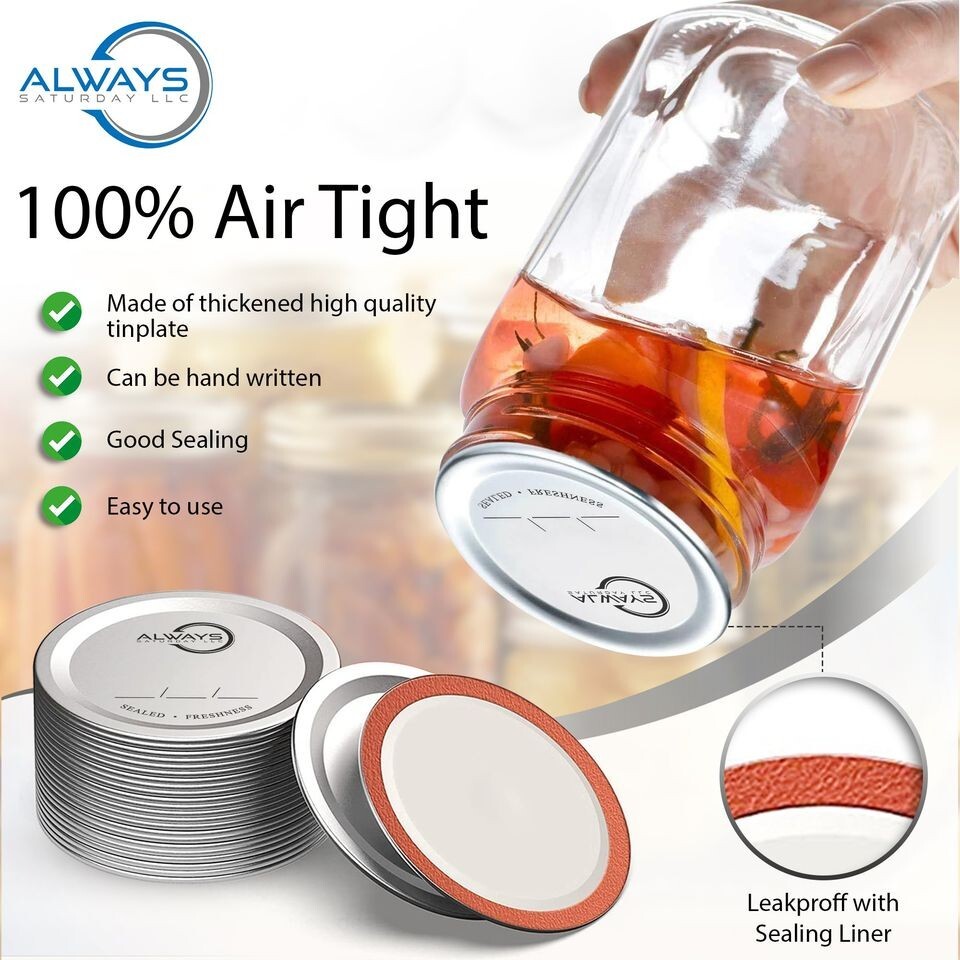 Canning Lids Wide mouth 114 Count gallery