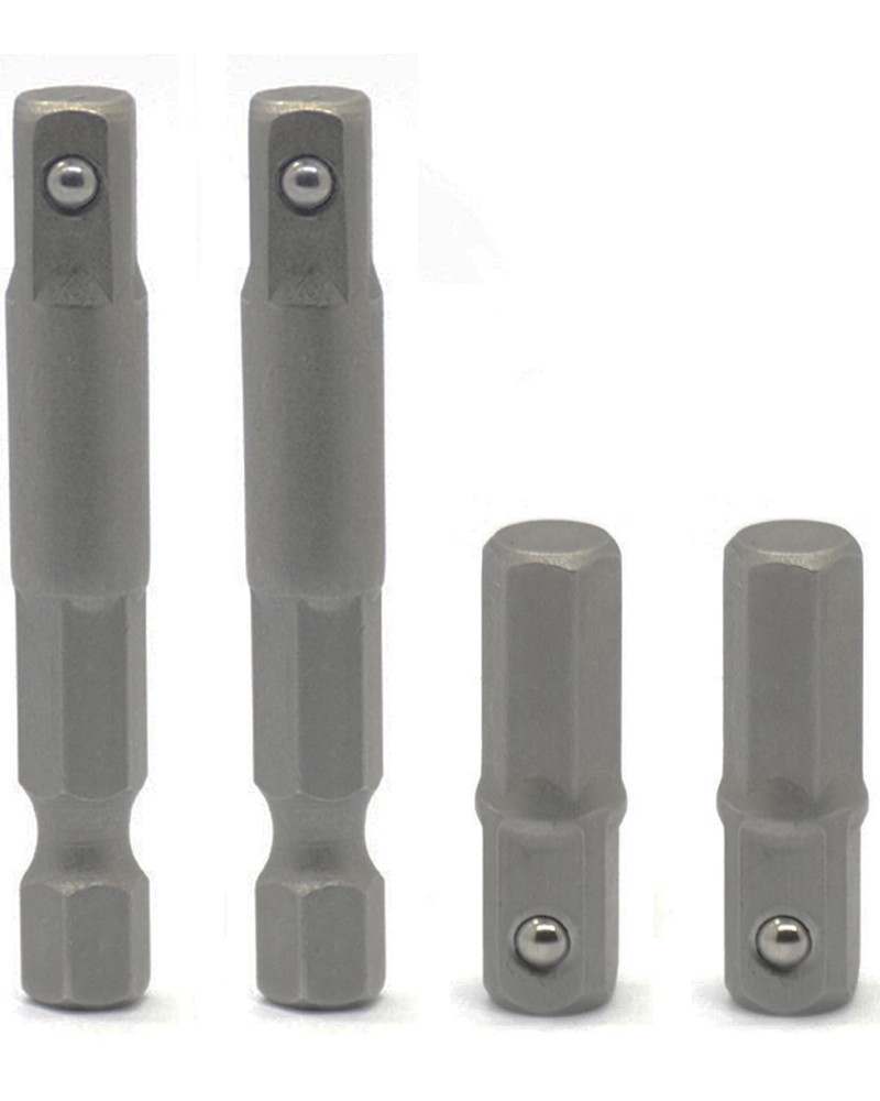 DOFEDOFO 1/4 Hex to 1/4 Socket Adapter, 4-Piece Set, Suitable for Drill Drive...