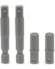 DOFEDOFO 1/4 Hex to 1/4 Socket Adapter, 4-Piece Set, Suitable for Drill Drive…