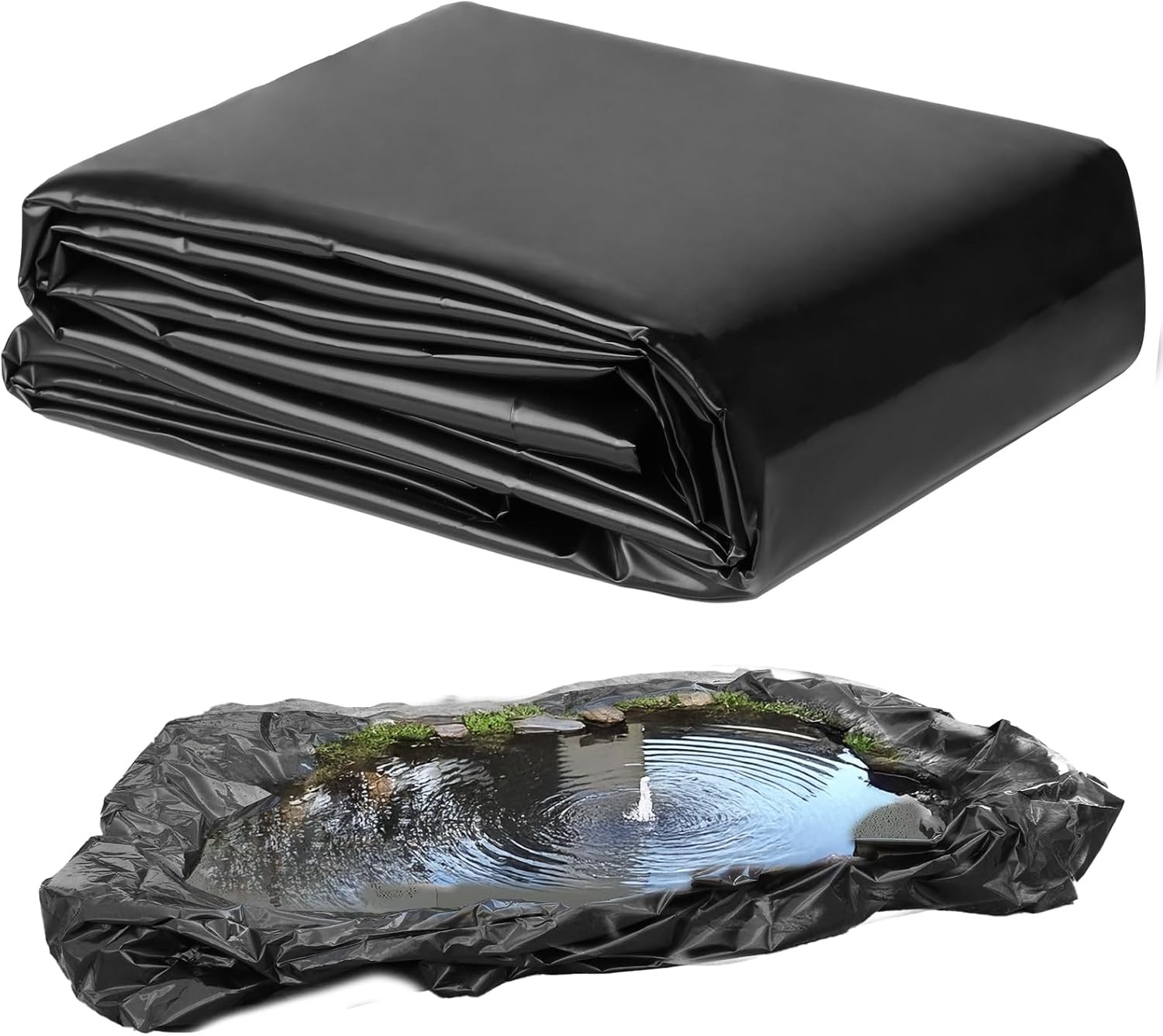 16*20FT Waterproof PVC Pond Liner Membrane Reinforced Landscaping Garden Pond US gallery