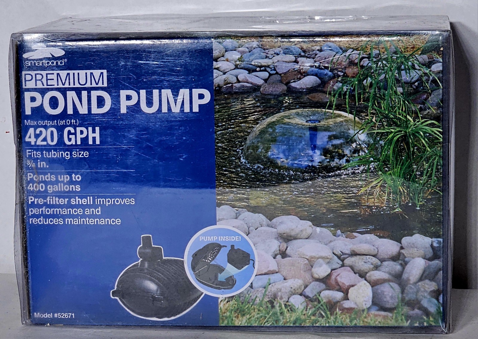 ***Smartpond Premium Pond Pump 420 GPH (Fits Ponds Up To 400 Gallons)*** gallery