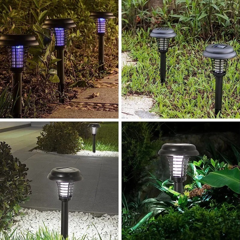 4x Solar Powered Bug Zapper Lights Outdoor Mosquito & Insect Killer Trap Waterpr gallery