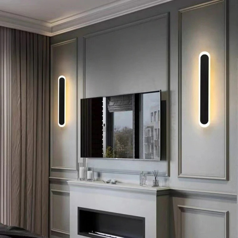 Minimalist LED Wall Sconce Light Linear Wall Lamp Outdoor Lighting Fixture Lamp gallery